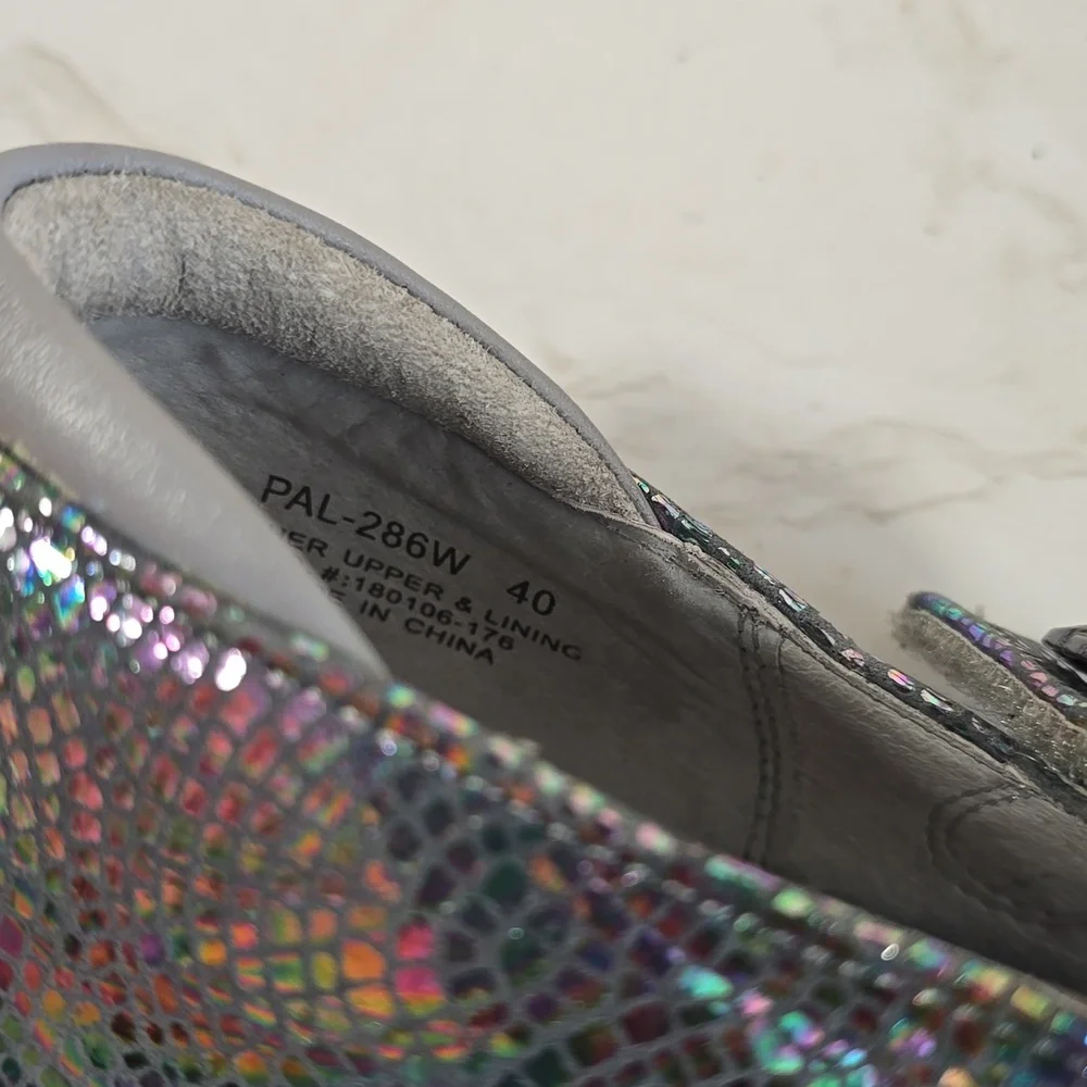 Alegria Paloma Iridescent Mary Jane Shoes